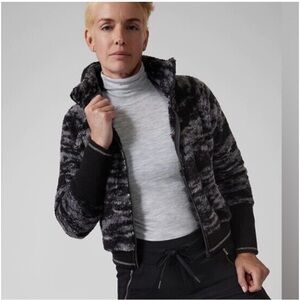 Athleta NWT Tugga Sherpa Bomber Spring Fall Jacket Coat size 1X